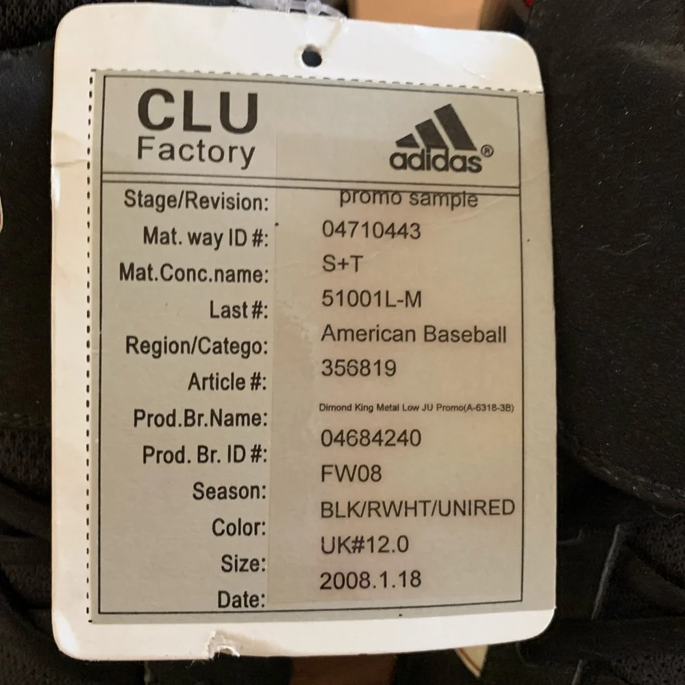 Adidas sample Justin Upton cleats - Picture 2 of 4